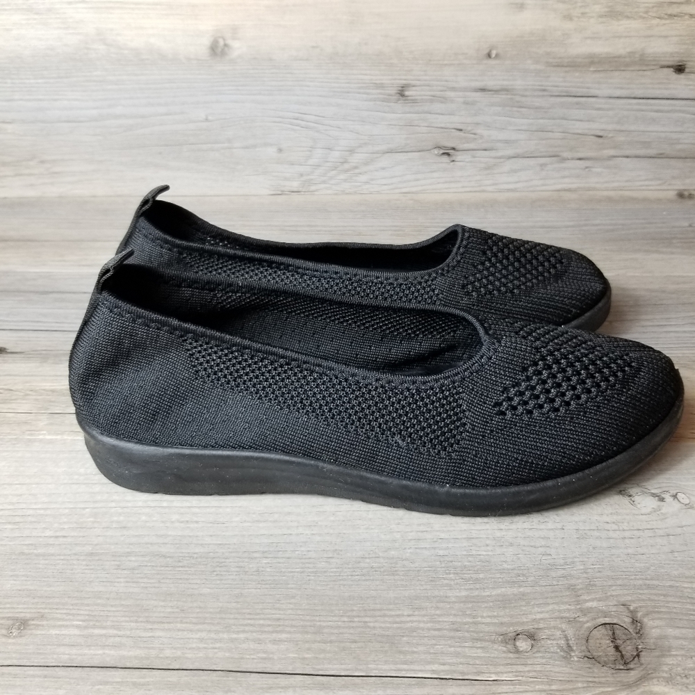 Musshoe Knit Rounded Toe Loafers